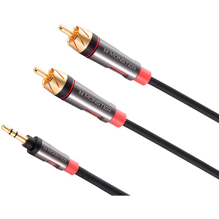 Monster Cable 3.5mmDual RCA AI1000RMINI7 MP3 Cable 7 Feet Music123