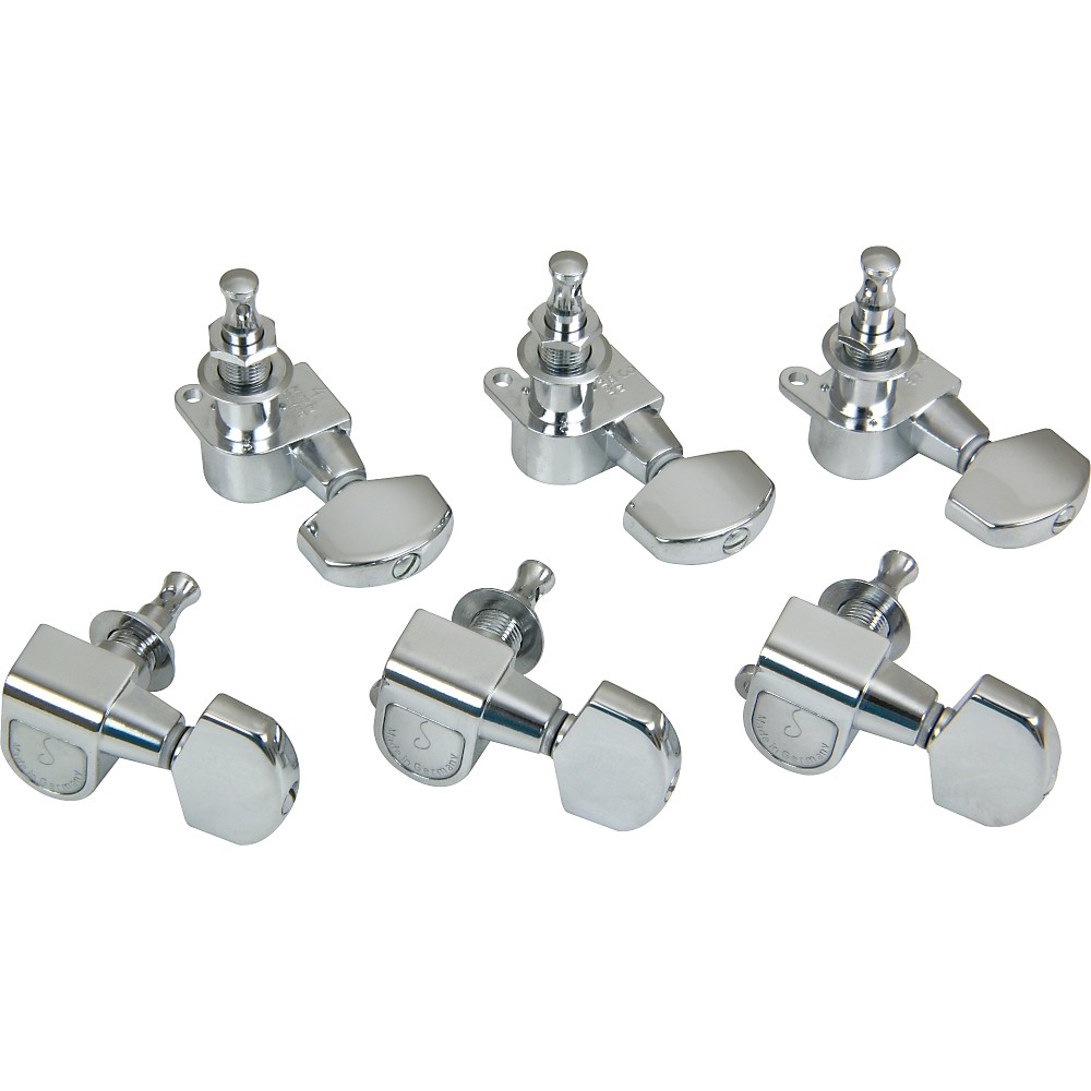 UPC 659814025206 product image for Schaller M6A Tuning Machine Heads 3 Per Side Chrome | upcitemdb.com