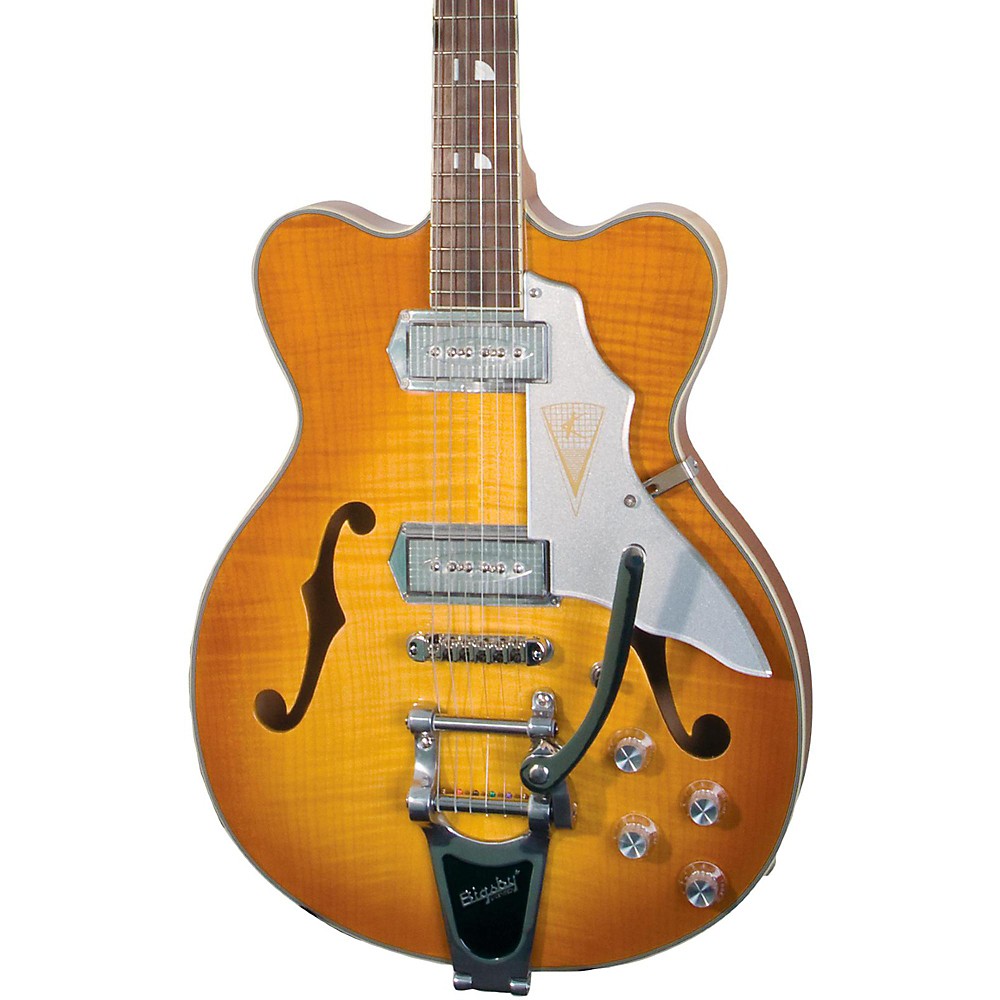 UPC 889406420632 product image for Kay Vintage Reissue Guitars Jazz II Electric Guitar Ice Tea Sunburst | upcitemdb.com