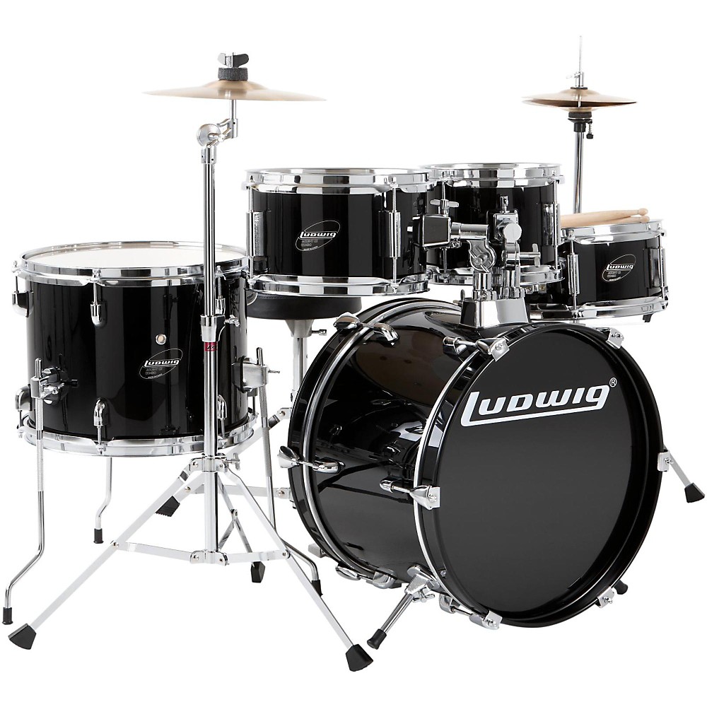 UPC 641064529337 product image for Ludwig Junior Outfit Drum Set Black | upcitemdb.com