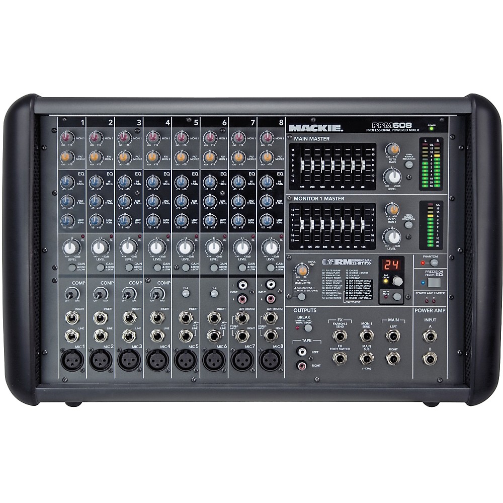 UPC 663961015539 product image for Mackie PPM608 8-Channel 1000W Powered Mixer | upcitemdb.com