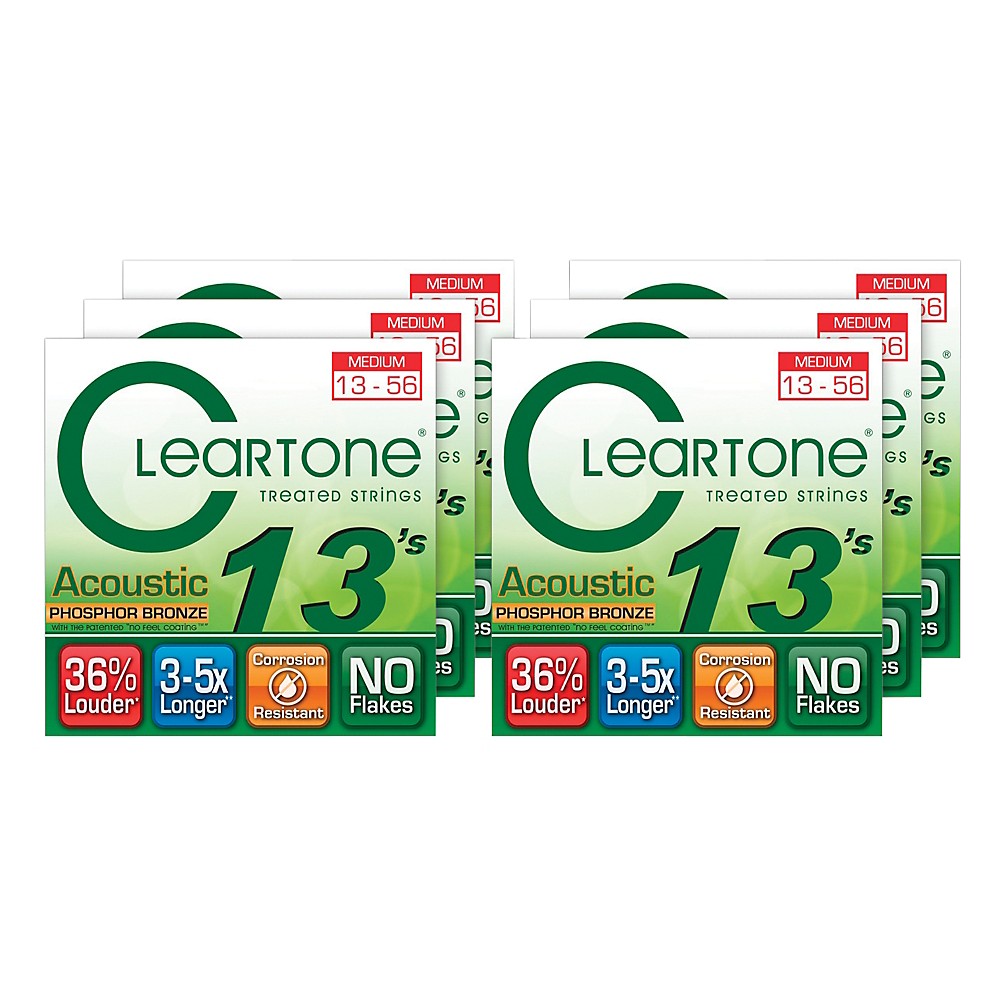 UPC 886830533228 product image for Cleartone Medium Acoustic Guitar Strings 6 Pack | upcitemdb.com