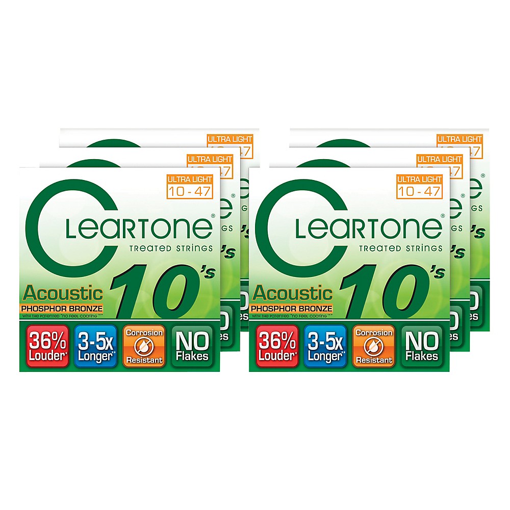 UPC 886830533167 product image for Cleartone Ultra Light Acoustic Guitar Strings 6 Pack | upcitemdb.com