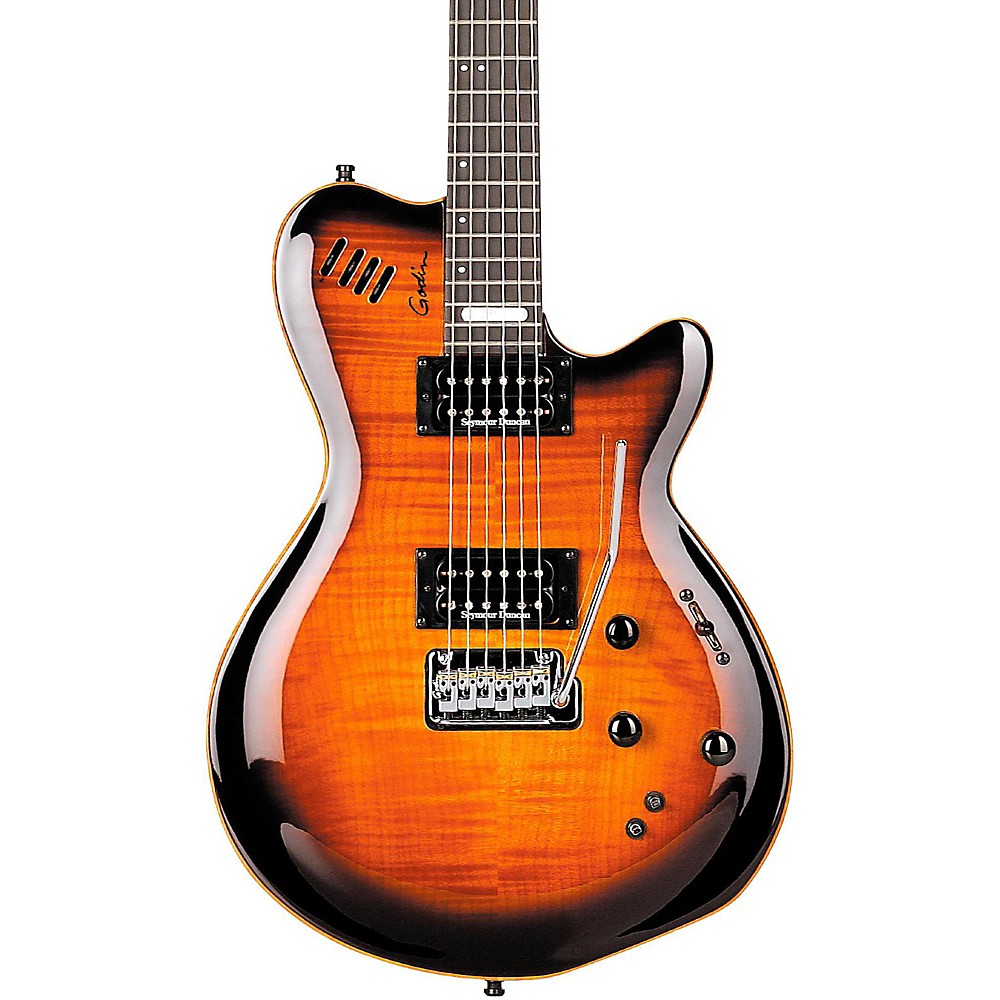 UPC 623501024131 product image for Godin LGXT AAA Flamed Maple Top Electric Guitar Cognac Burst | upcitemdb.com