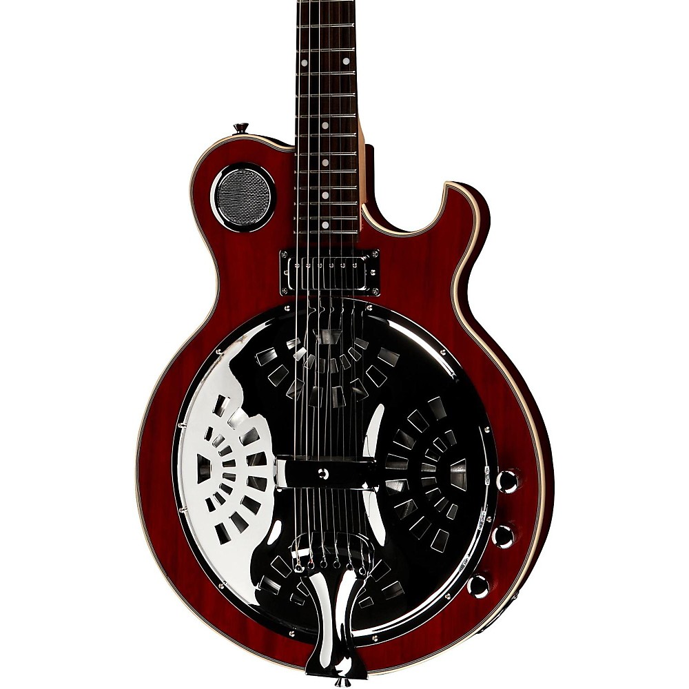 UPC 093018200302 product image for Jay Turser JT-Res Electric Resonator Guitar See-Thru Red | upcitemdb.com