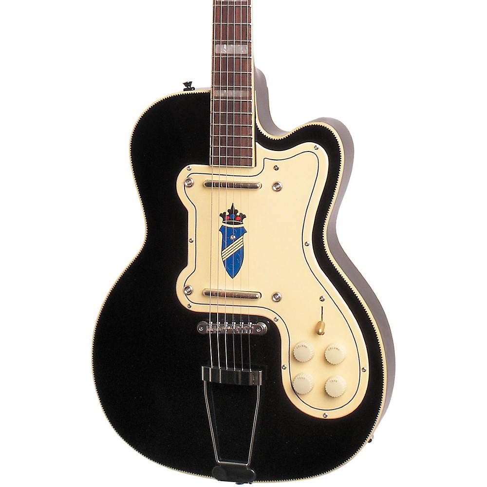 UPC 764565139529 product image for Kay Vintage Reissue Guitars Thin Twin Electric Guitar Black | upcitemdb.com