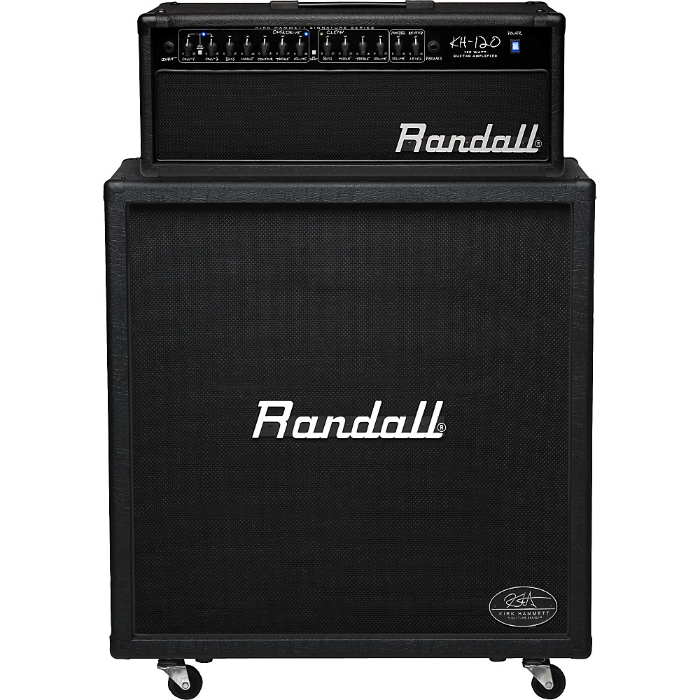 UPC 801128405025 product image for Randall Kirk Hammett Signature Series KH120RHS 120W 4x12 Guitar Half Stack Black | upcitemdb.com