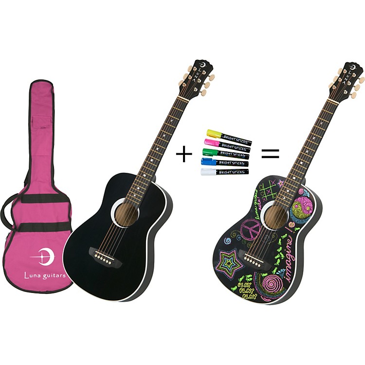 Luna Guitars Aurora Series Imagine Mini Acoustic Guitar | Music123