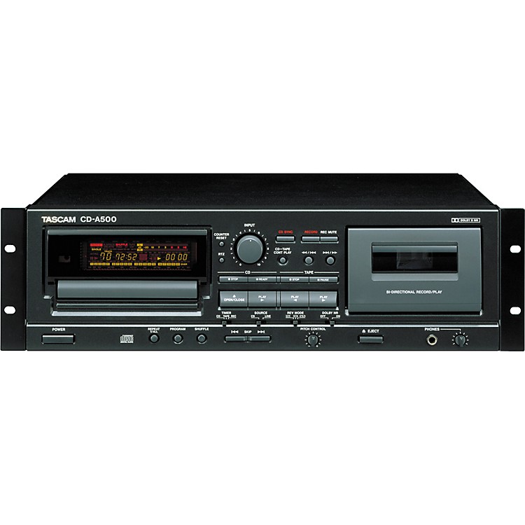 Tascam CDA500 Rackmount CD/Cassette Player Music123