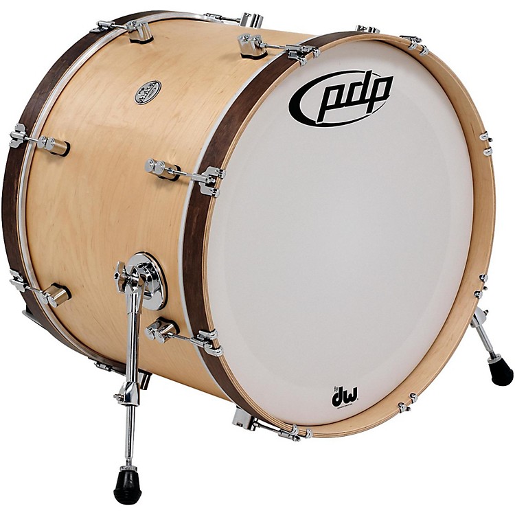 PDP Concept Maple Classic Bass Drum with Tobacco Hoops Music123