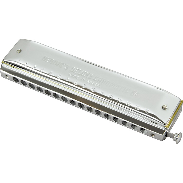 Hering Deluxe Chromatic 64 Harmonica Music123