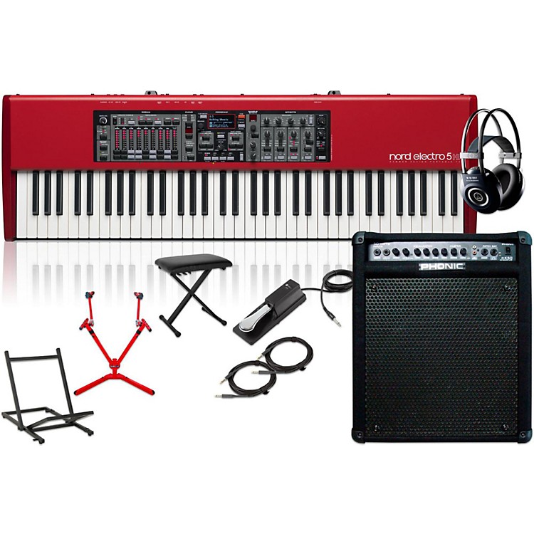nord electro 5 hp with keyboard lifier matching stand headphones bench and sustain pedal nord electro 5 hp with keyboard lifier matching stand headphones bench and sustain pedal