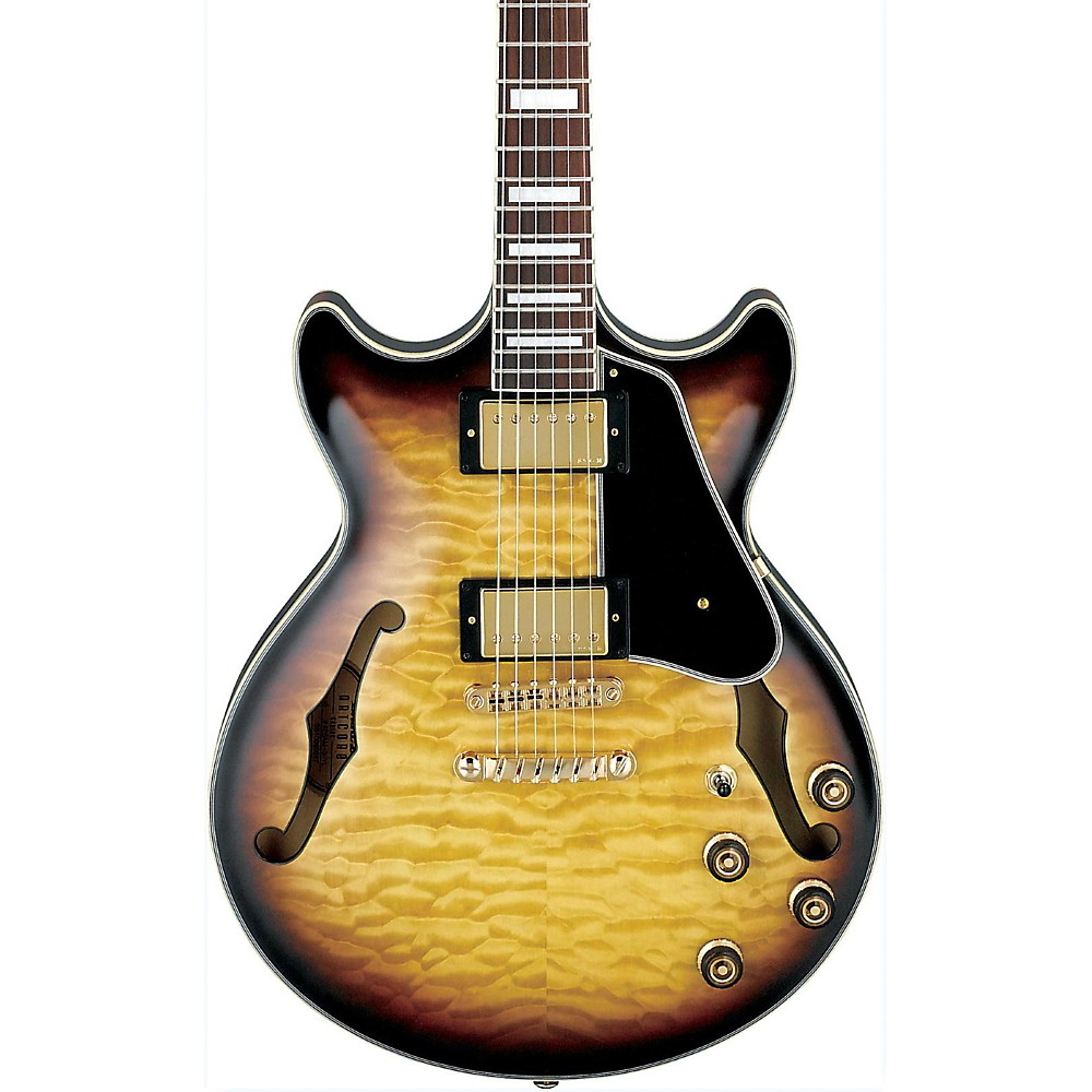 UPC 606559717002 product image for Ibanez Artcore Expressionist AM93 Semi-Hollow Electric Guitar Antique Yellow Sun | upcitemdb.com