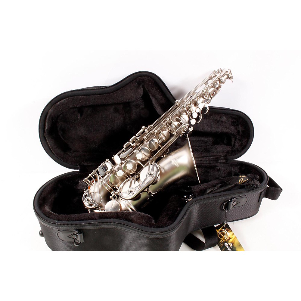 Antigua Winds As4240 Power Bell Series Professional Eb Alto Saxophone Classic Nickel Finish 888365351841 (888365351841)