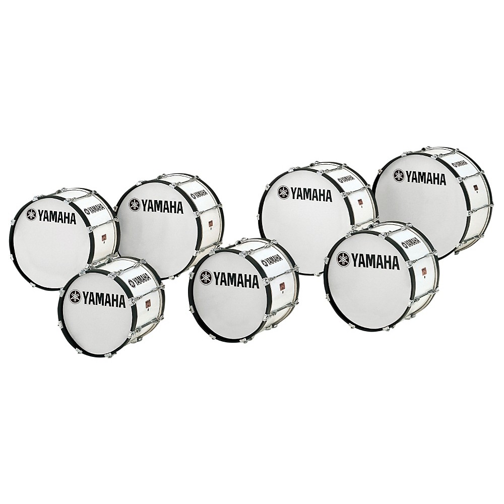 UPC 086792324517 product image for Yamaha Power-Lite Marching Bass Drum White Wrap 26x14 | upcitemdb.com