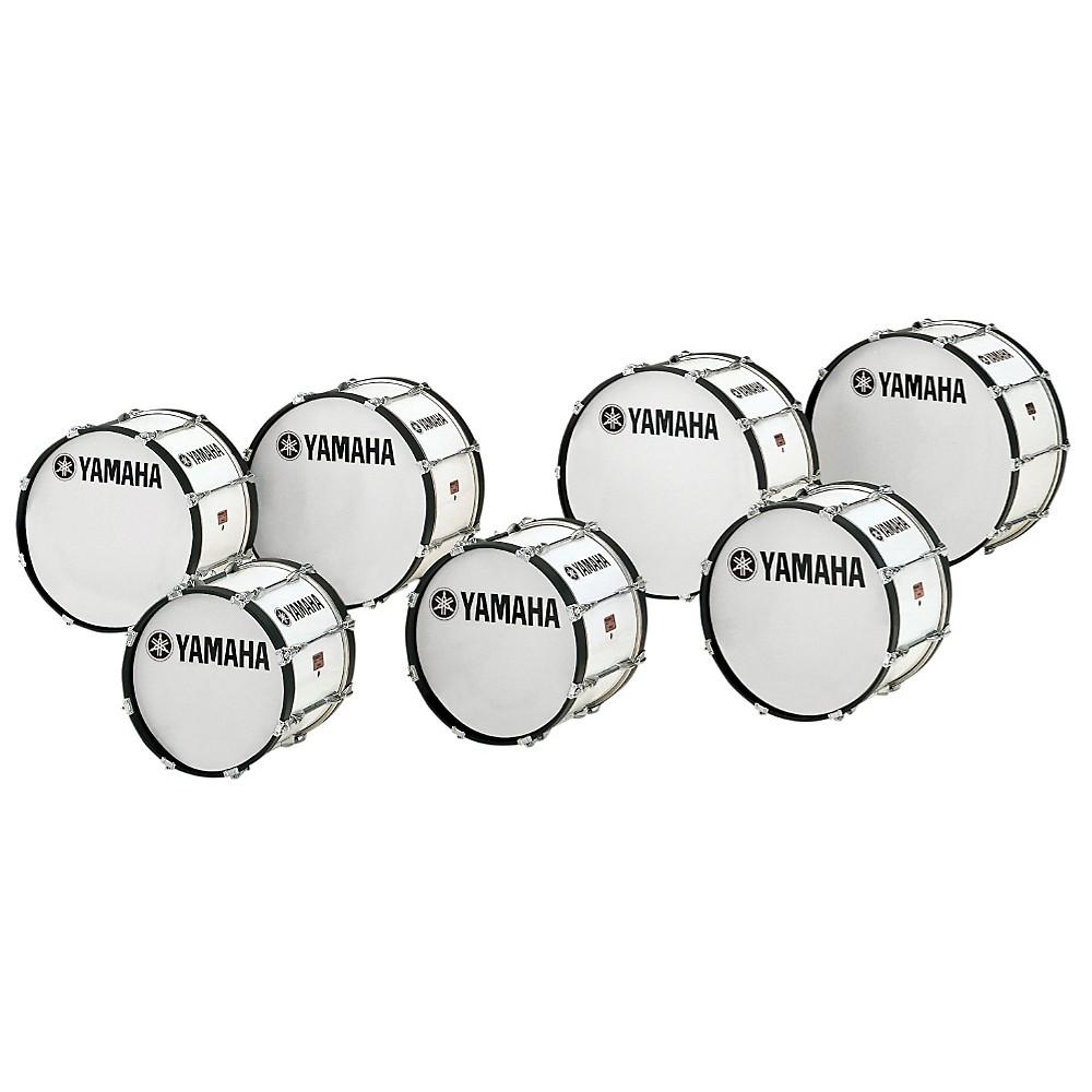 UPC 086792324487 product image for Yamaha Power-Lite Marching Bass Drum White Wrap 20x13 | upcitemdb.com