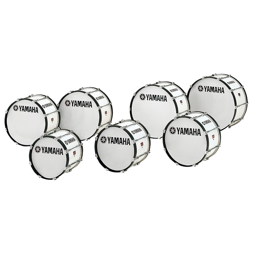 UPC 086792324524 product image for Yamaha Power-Lite Marching Bass Drum White Wrap 28x14 | upcitemdb.com