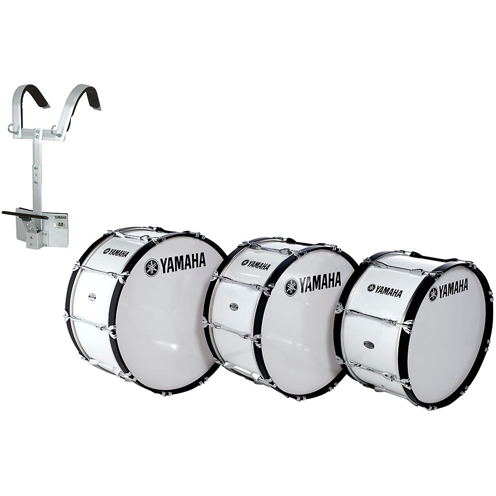 UPC 886830524868 product image for Yamaha Power-Lite Marching Bass Drum with Carrier White Wrap 20x13 Inch | upcitemdb.com