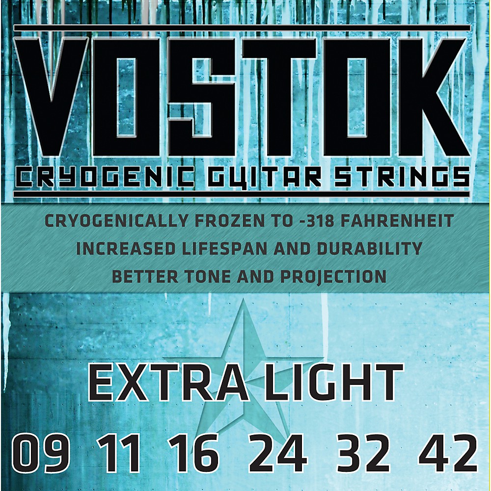 UPC 786136097090 product image for Everly Vostok 9709 Cryogenic Extra Light Gauge Electric Guitar Strings | upcitemdb.com