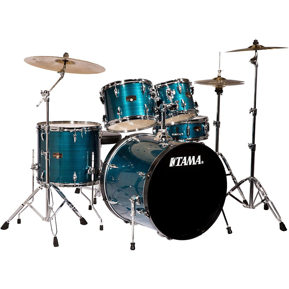 UPC 887802037935 product image for Tama Imperialstar 5-Piece Drum Kit with Cymbals Hairline Blue | upcitemdb.com