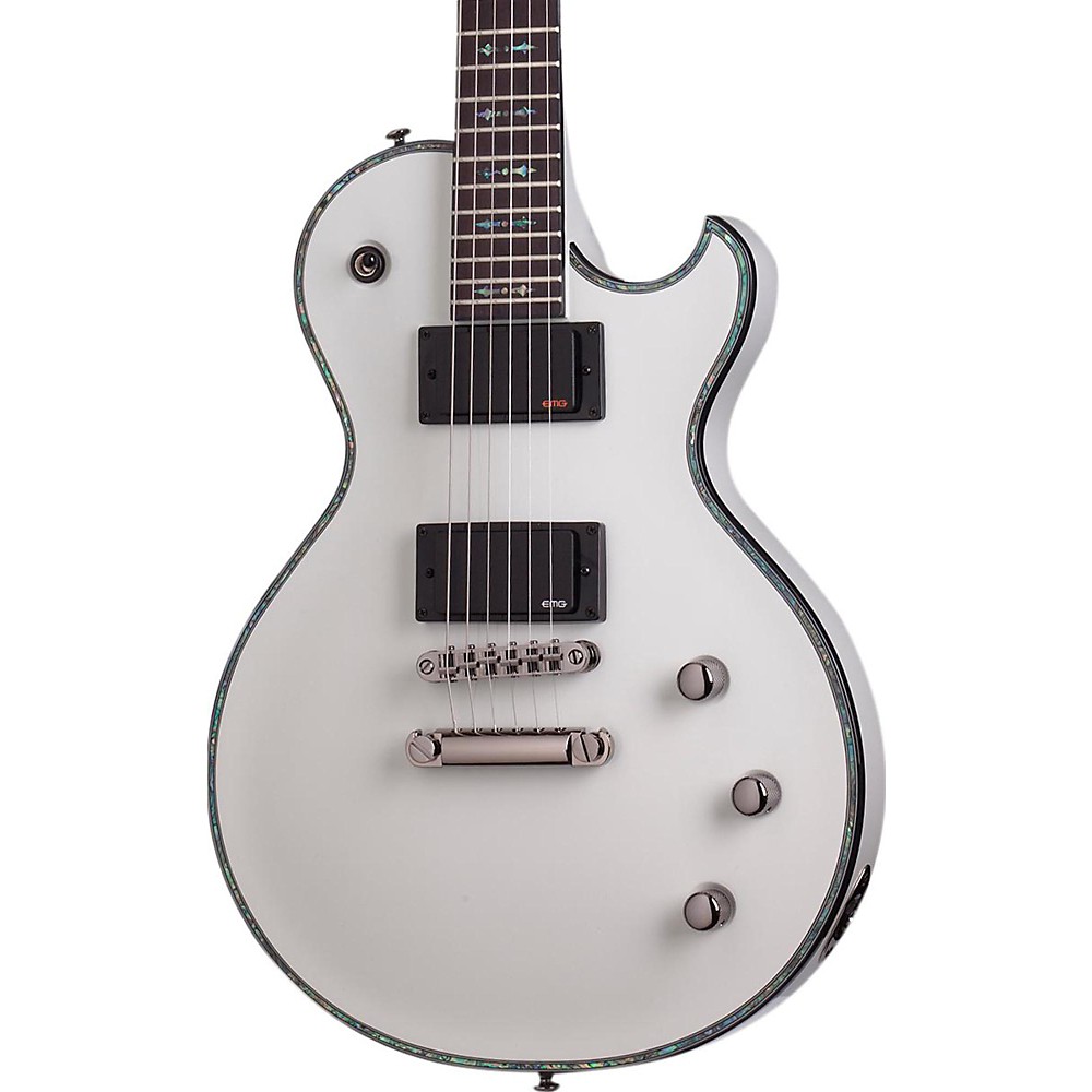 UPC 081544707556 product image for Schecter Guitar Research Hellraiser Solo-II Electric Guitar White | upcitemdb.com