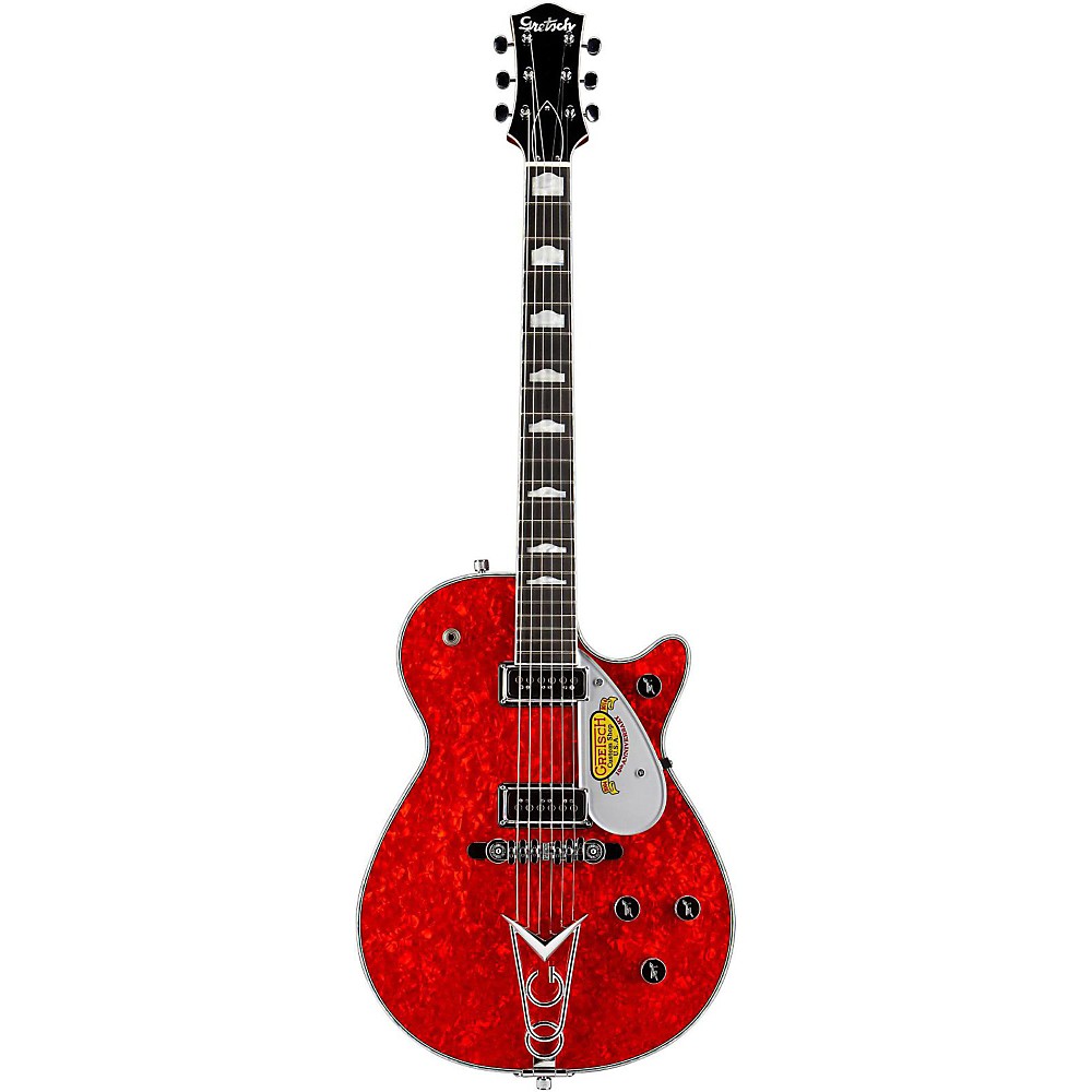 UPC 885978459155 product image for Gretsch Guitars Custom Shop 10th Anniversary Duo Jet NOS Electric Guitar Red Mot | upcitemdb.com