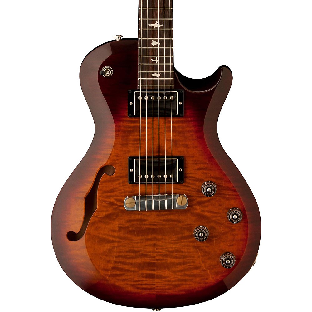 UPC 825362840787 product image for PRS S2 Singlecut Semi-Hollow Electric Guitar Dark Cherry Sunburst | upcitemdb.com