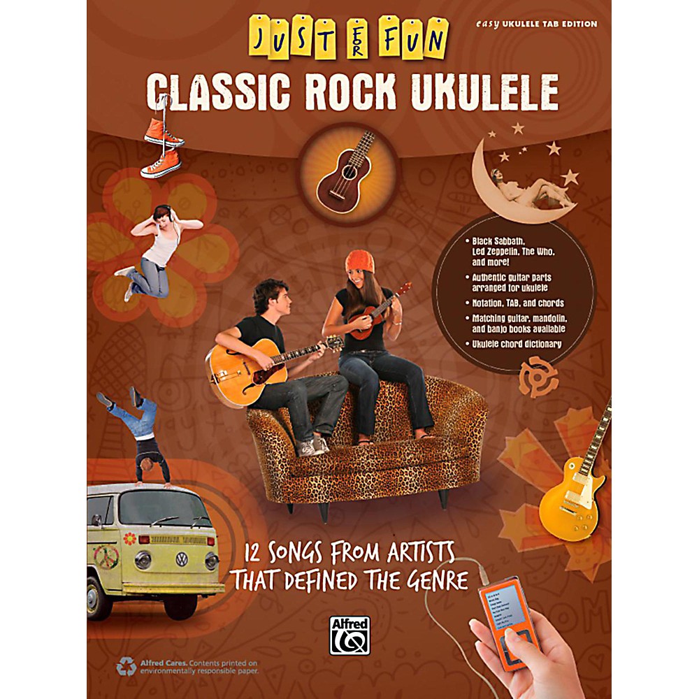 new   just for fun: classic rock ukulele is designed for your