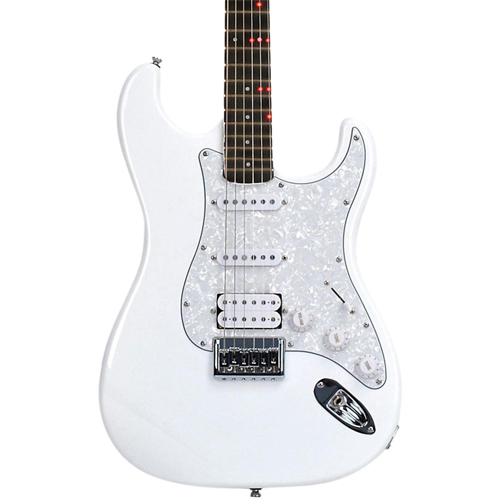 UPC 888365201856 product image for Fretlight FG-521 Electric Guitar with Built-in Lighted Learning System White | upcitemdb.com