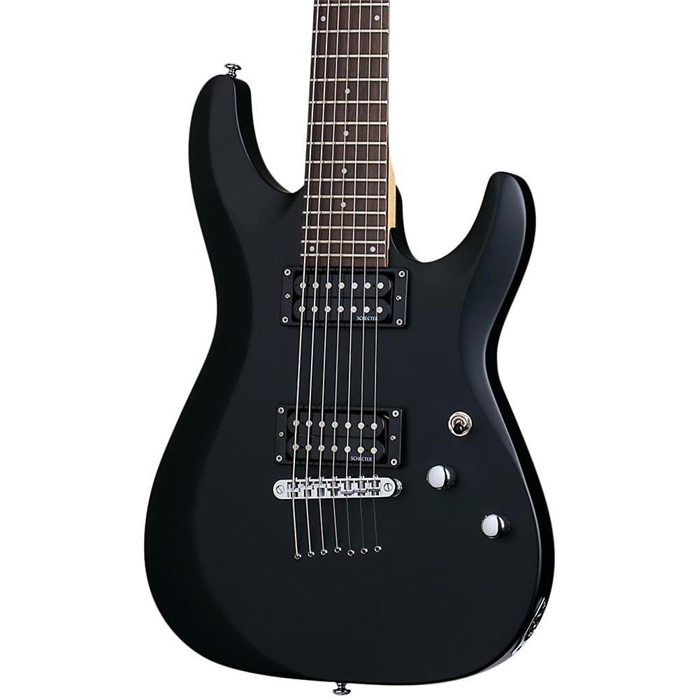 UPC 081544708768 product image for Schecter Guitar Research C-7 Deluxe Seven-String Electric Guitar Satin Black | upcitemdb.com