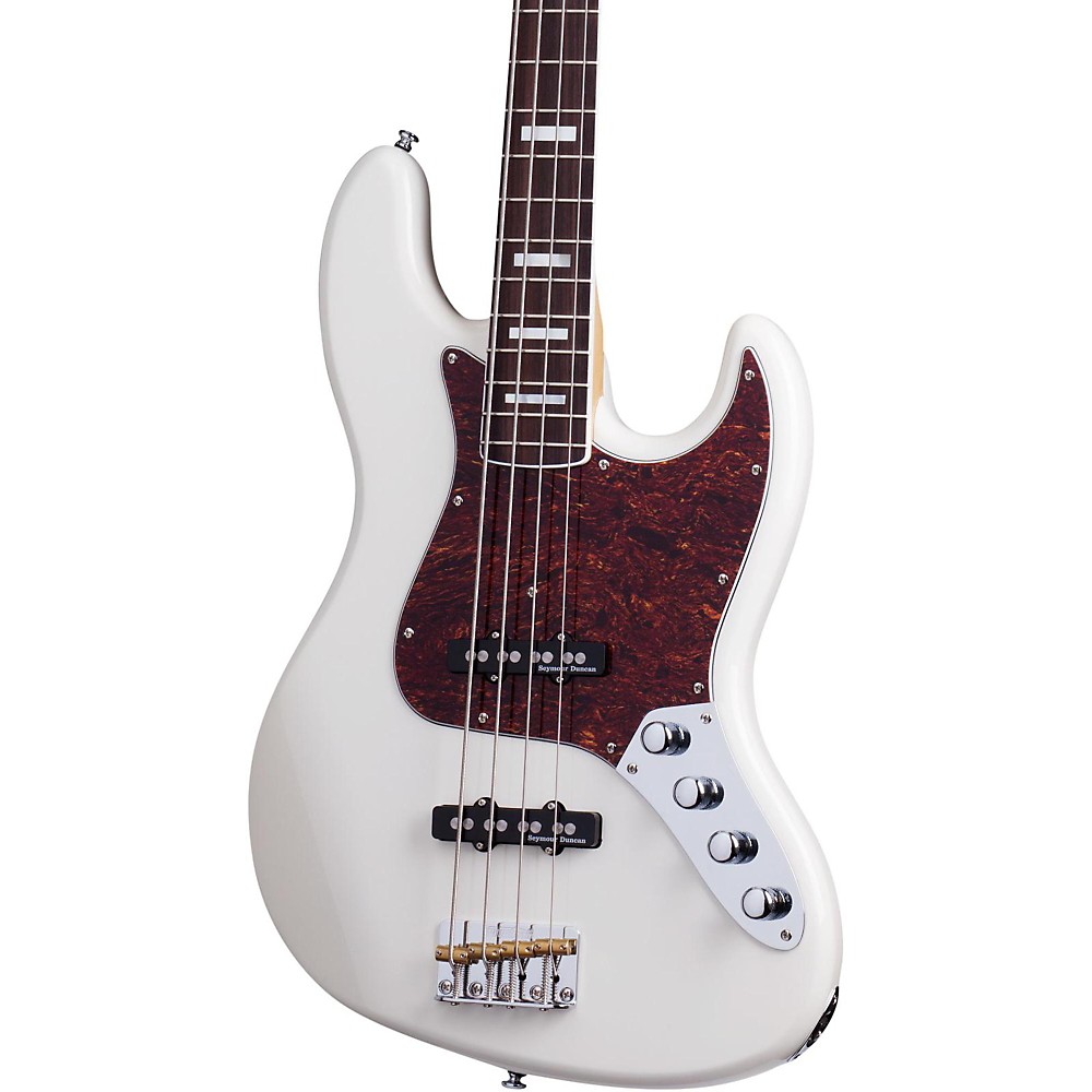 UPC 081544701363 product image for Schecter Guitar Research Diamond-J Plus Electric Bass Guitar Ivory | upcitemdb.com