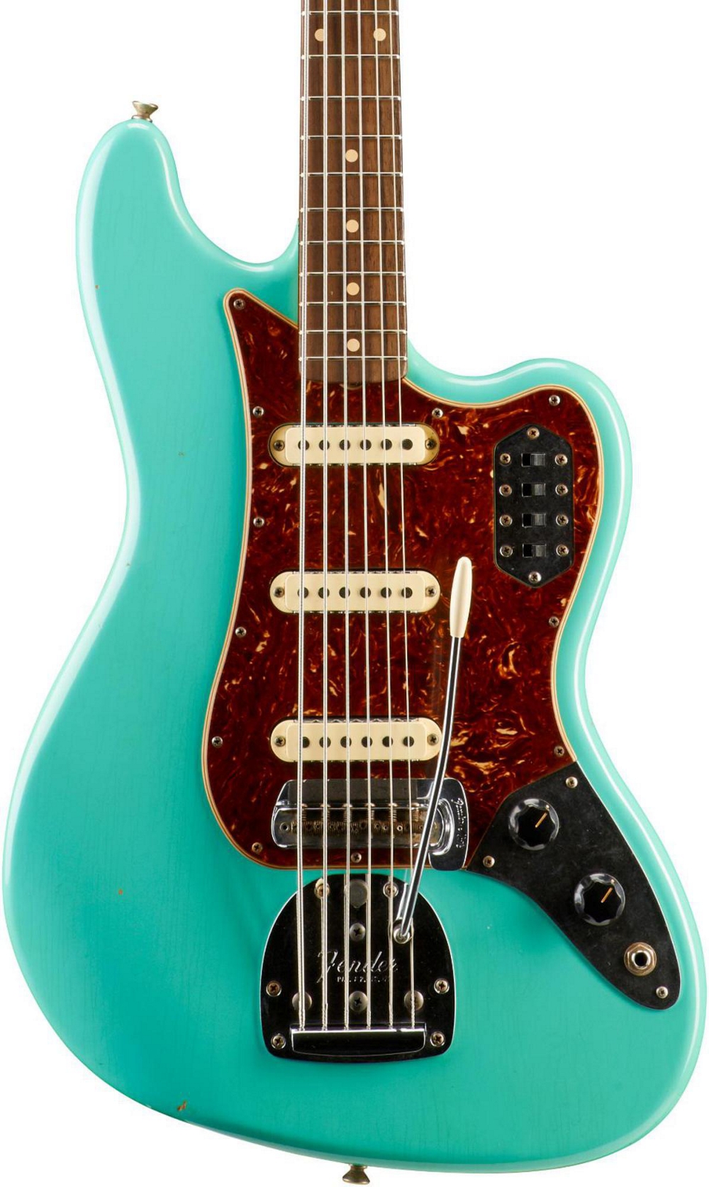 Fender Custom Shop Bass VI Journeyman Relic Electric Bass Guitar Sea Foam Green eBay