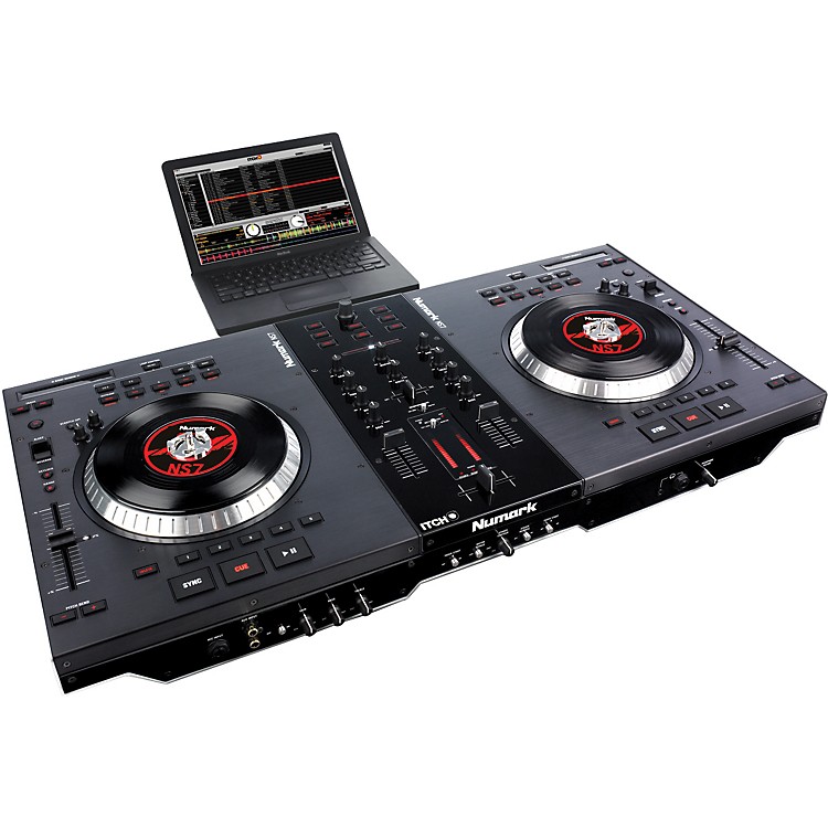 Numark NS7 DJ Turntable Controller with Serato ITCH Software Music123