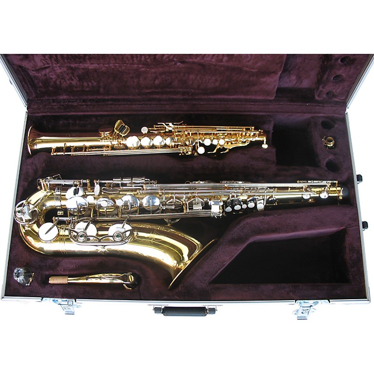 Calzone i Series PJLTN/SOPSX1W I Series Tenor/Straight One Piece Soprano Sax Case with Wheels