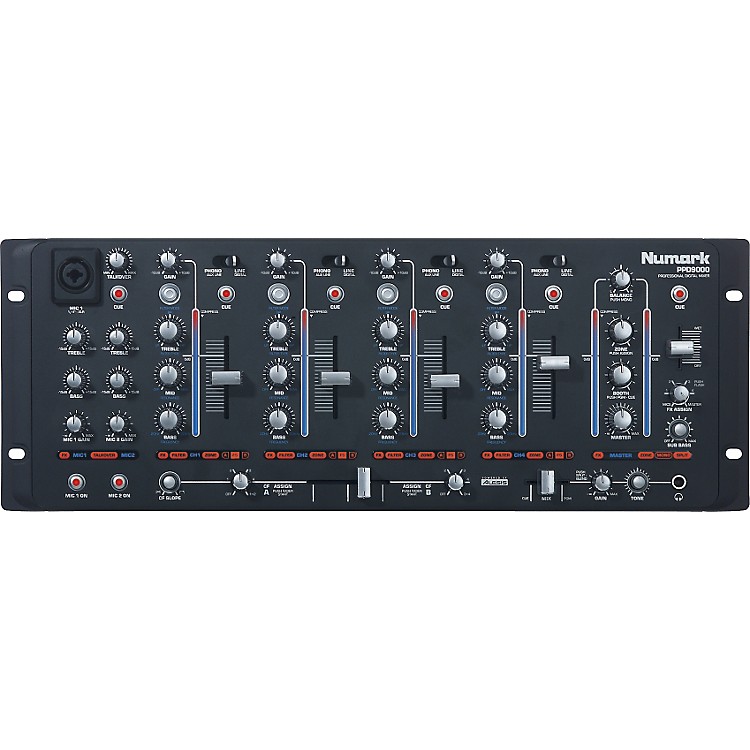 Numark PPD9000 4Channel Digital Rackmount DJ Mixer Music123