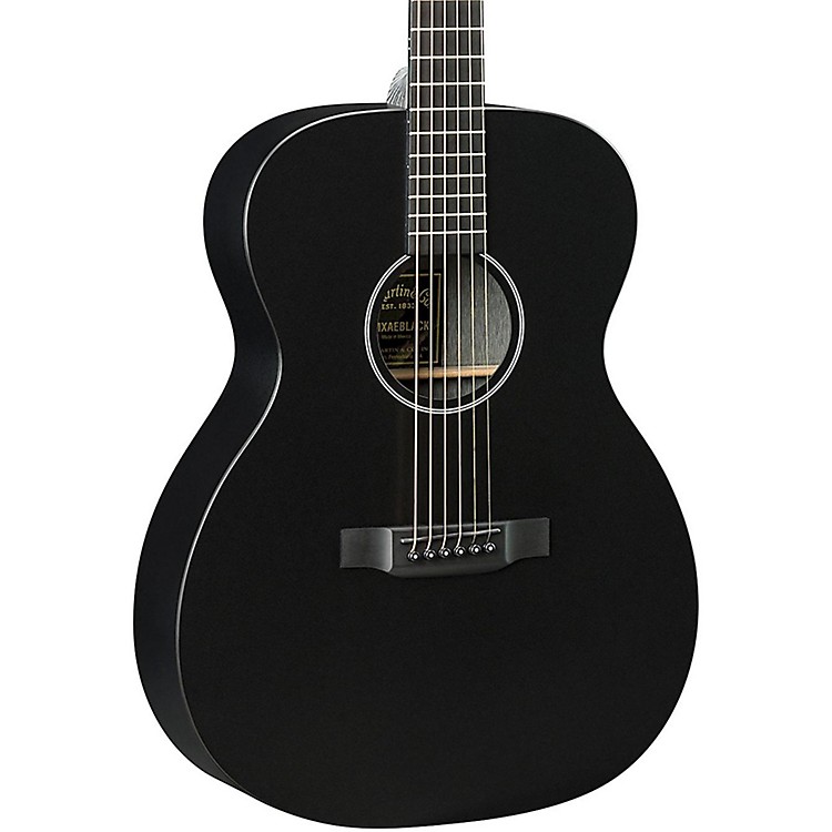 Martin X Series OMXAE Black Orchestra Model AcousticElectric Guitar Black Music123