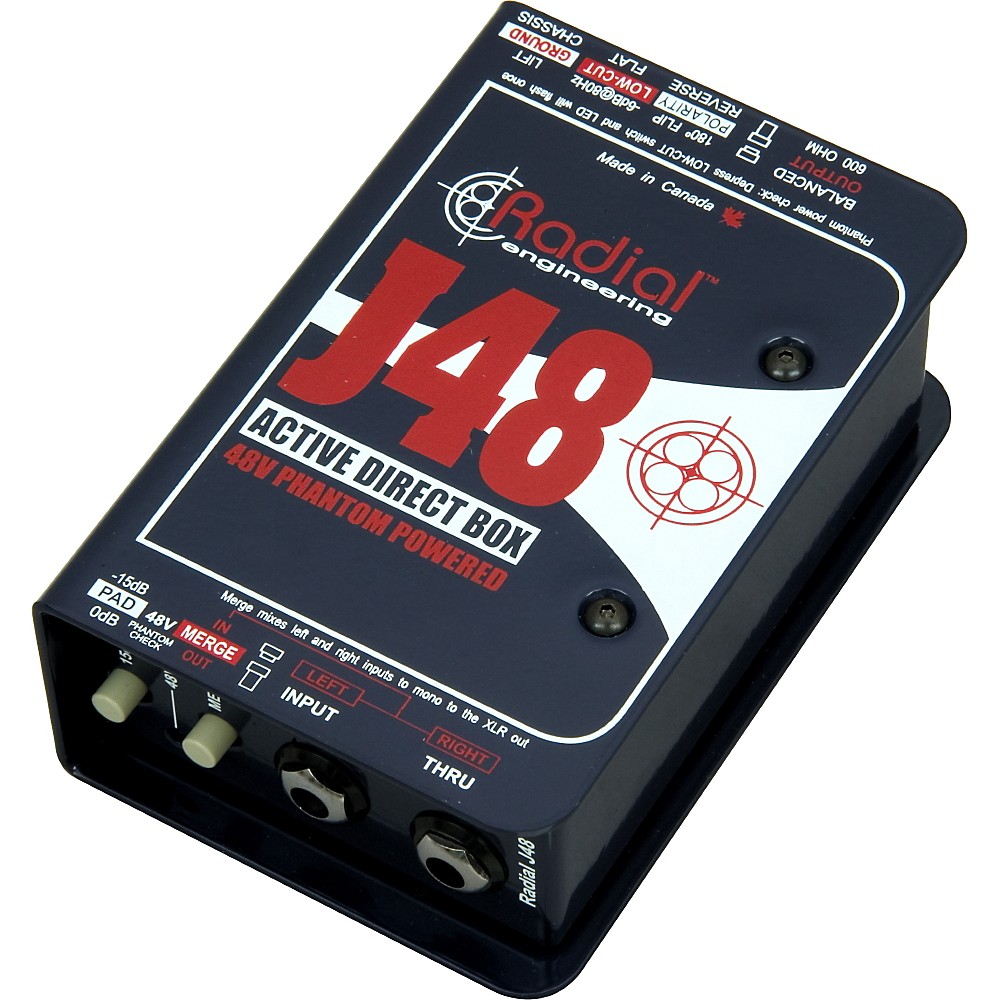 Radial Engineering J48 Phantom Powered Active Direct Box eBay