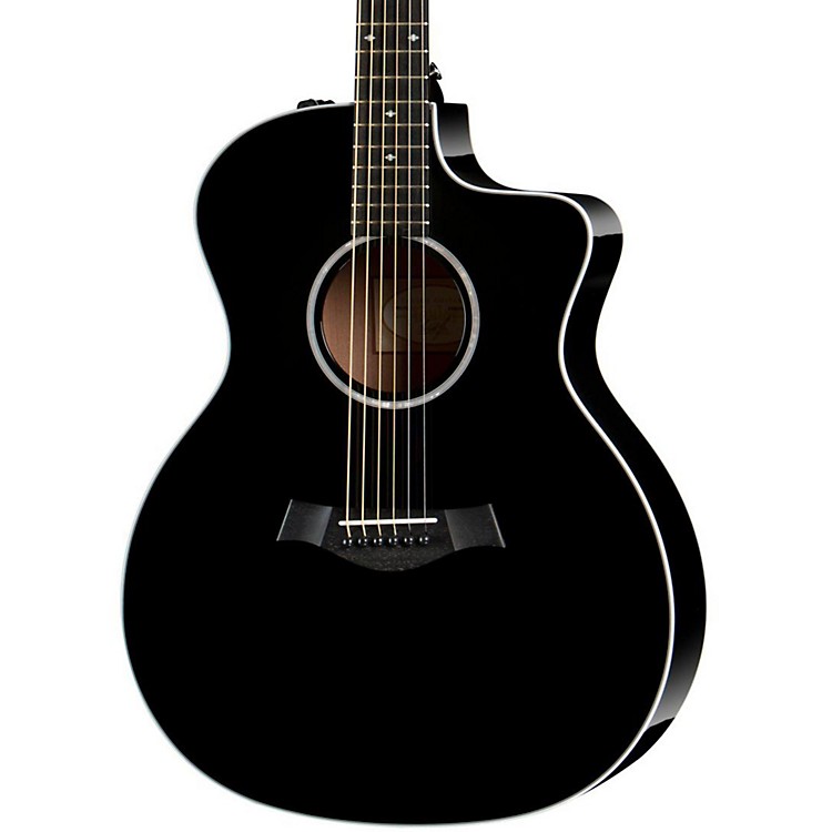 Taylor 214ce DLX Grand Auditorium Acoustic-Electric Guitar | Music123