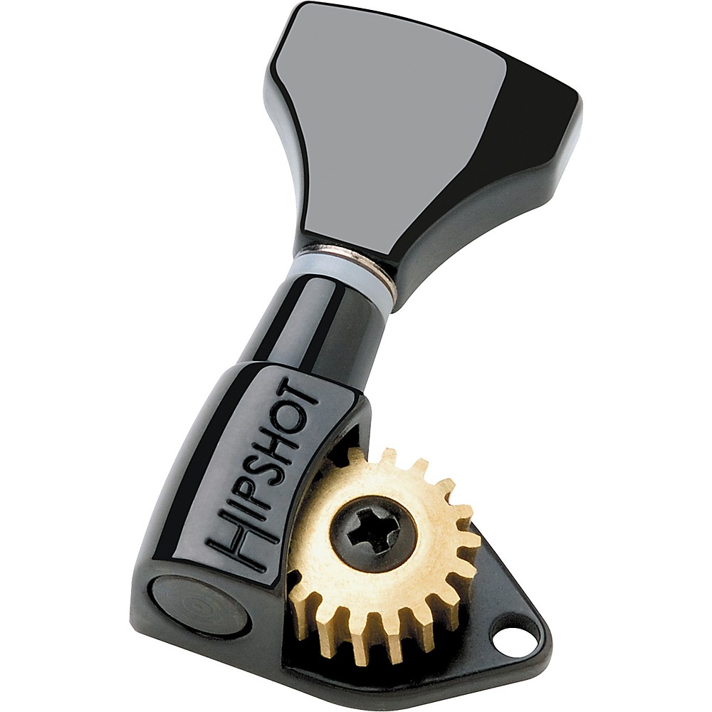Hipshot 6GNO Classic Guitar Tuning Machines 3+3 Set Black eBay