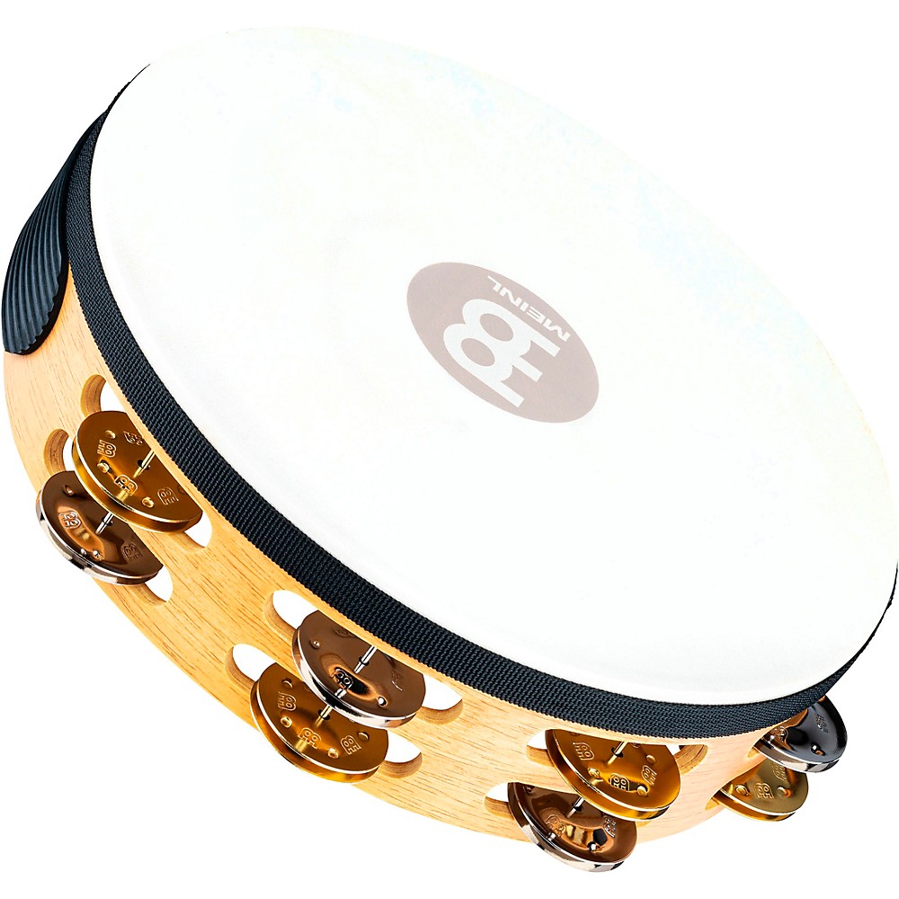 Meinl GoatSkin Wood Tambourine Two Rows Super Natural