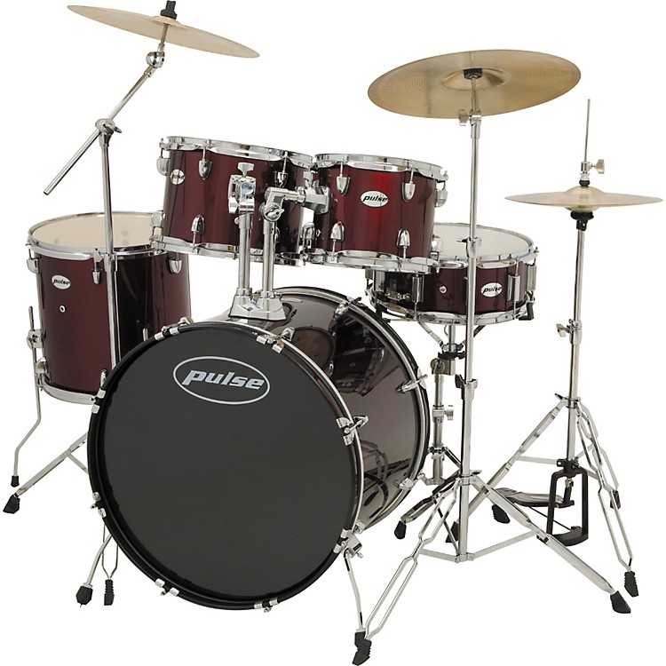 Pulse 5Piece Standard Drum Set Music123