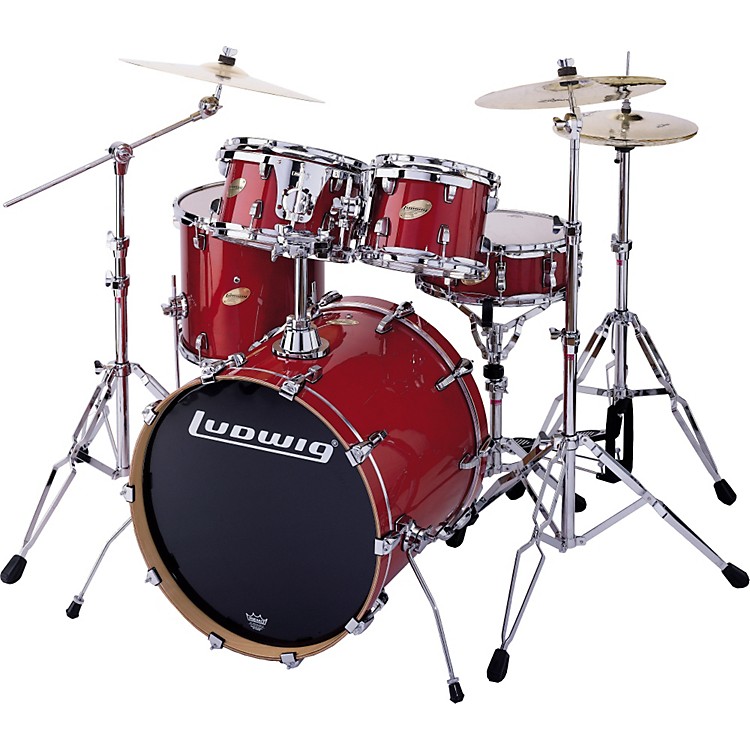 Ludwig Accent CS Custom Elite Fusion 5-Piece Drum Set | Music123