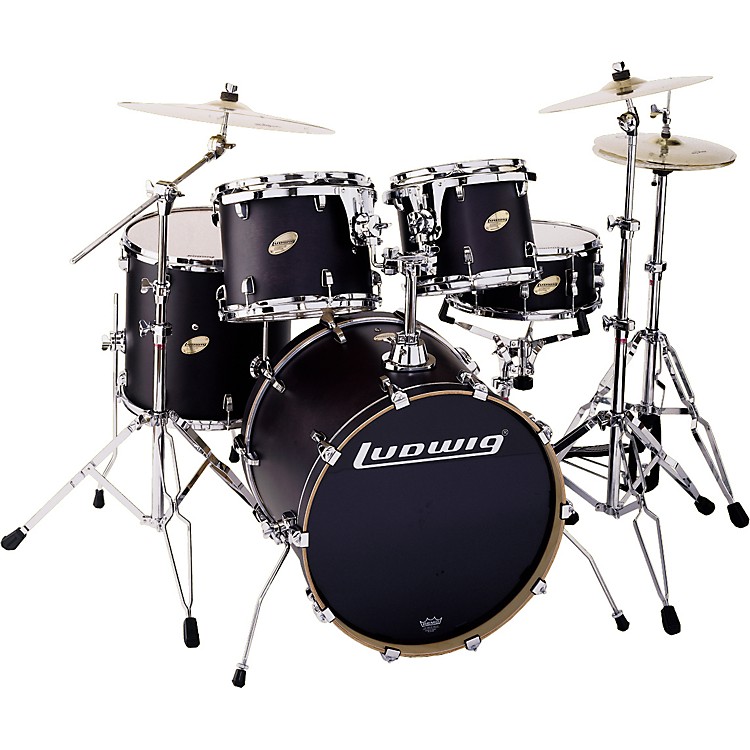 Ludwig BLEM LC325 Accent CS Custom 5pc Drum Set Music123