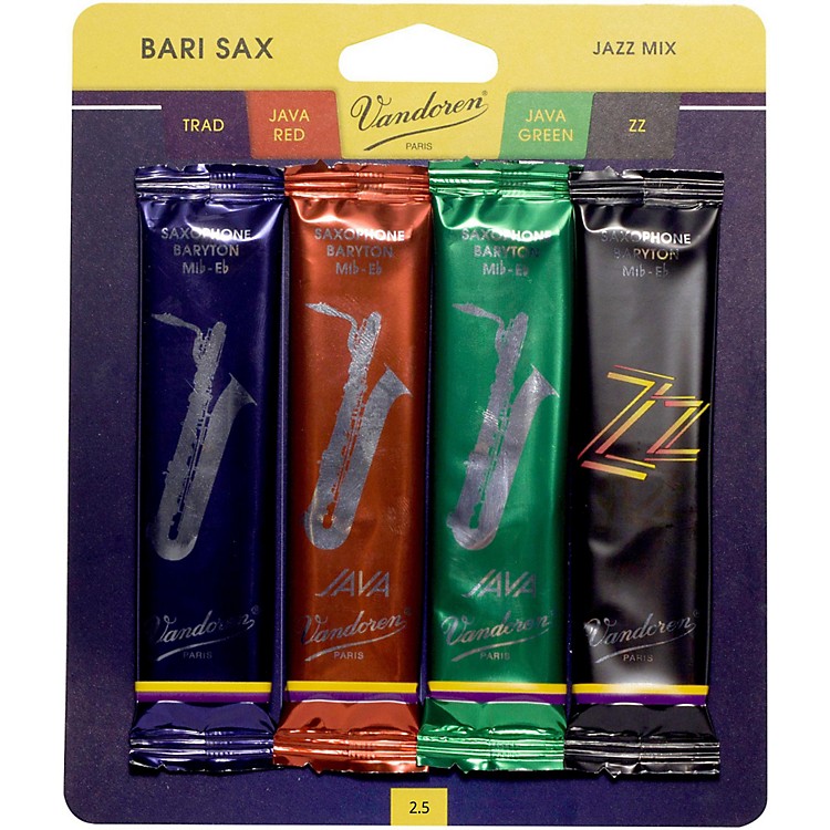 Vandoren Baritone Saxophone Jazz Reed Mix Strength 2.5 | Music123