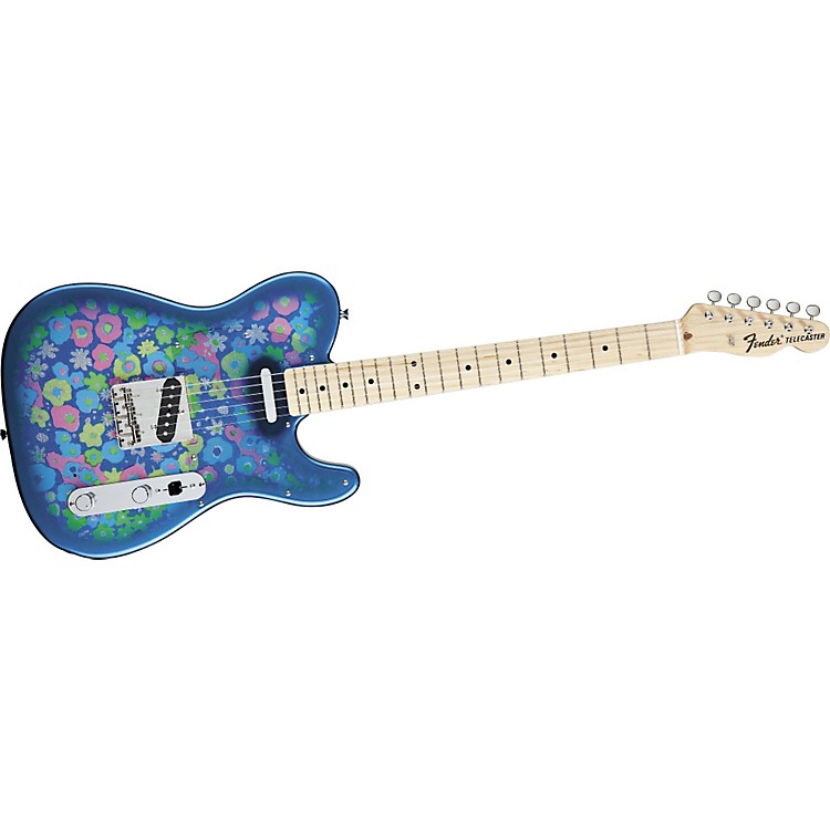 Fender Blue Flower Telecaster Electric Guitar Music123