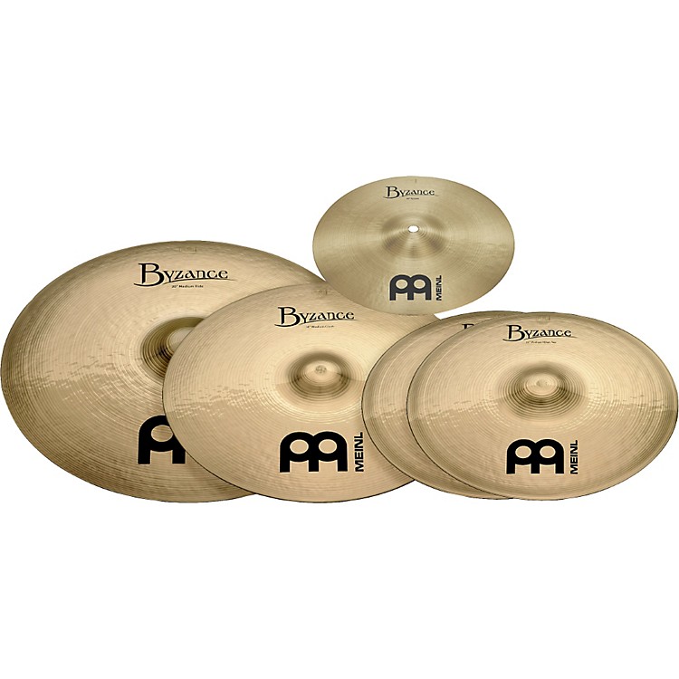 Meinl Byzance Brilliant 4Piece Cymbal Pack with Free 10" Splash Music123
