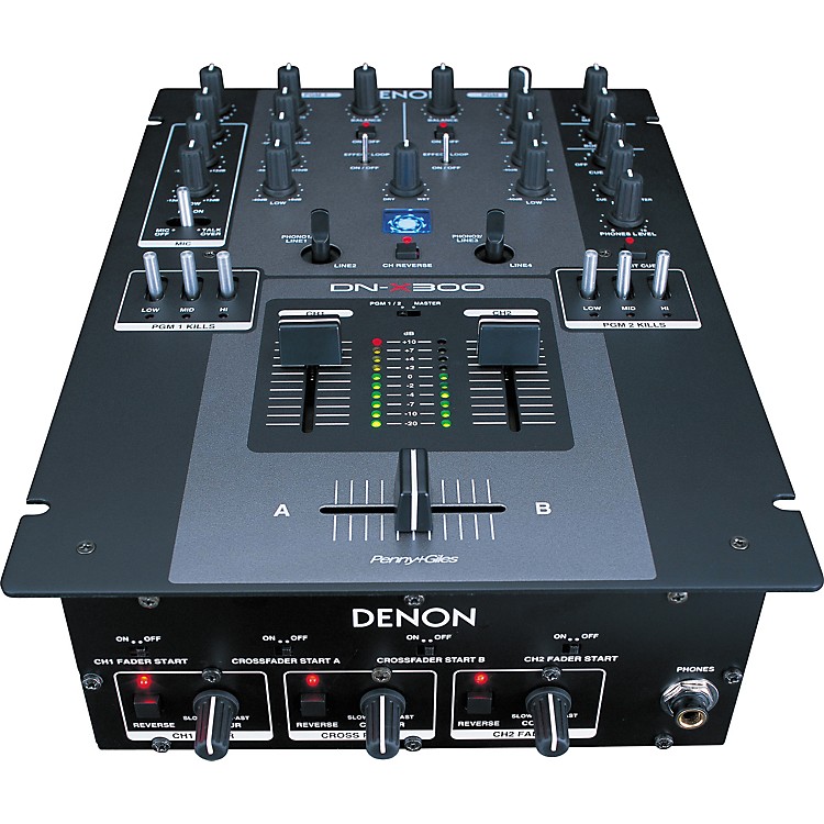Denon DNX300 Professional 2Channel DJ Mixer Music123
