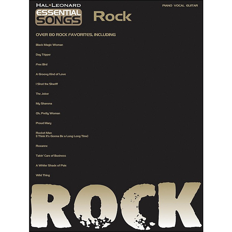 Hal Leonard Essential Songs Rock Arranged For Piano