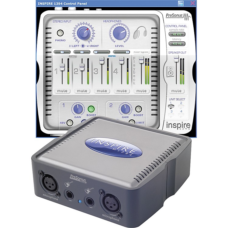 PreSonus INSPIRE 1394 FireWire Audio Interface Music123