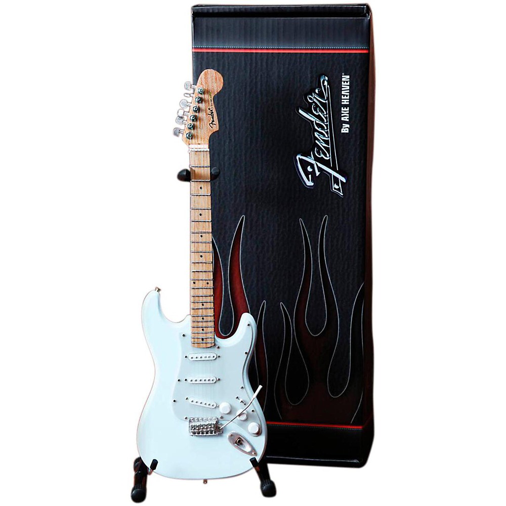 Fender Stratocaster Olympic White Miniature Guitar Replica Collectible ...